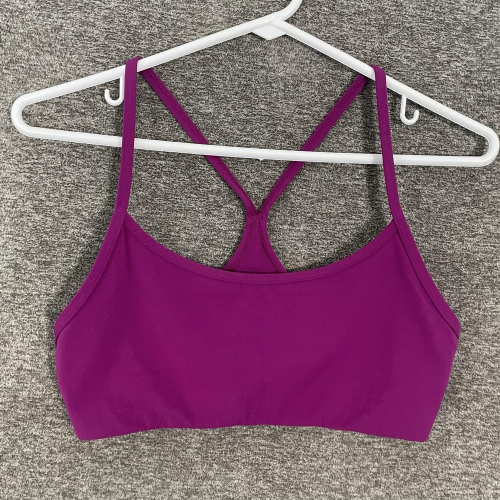 Vuori All The Feels Sports Bra Womens Medium Purple Crossback Stretch VW1099